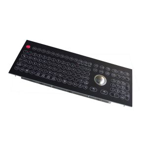 Industrial Membrane Keyboard with optical trackball and numeric keypad