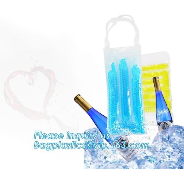 oem produced cooler pvc wine bag, ice bag for wine bottle/ PVC ice bag, bottle cooler dry ice bag for bar, restaurant