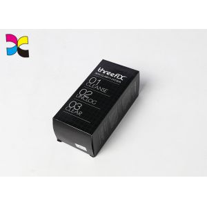 C1S Glossy Custom Packaging Boxes Art Paper Black Surface With Custom Logo