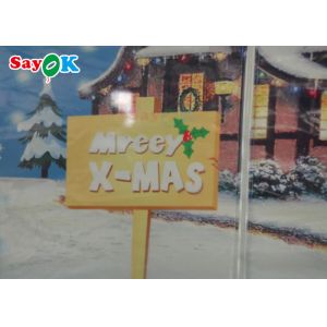 Christmas Snow Globe Crystal Ball Inflatable Bubble Tent Background Printing