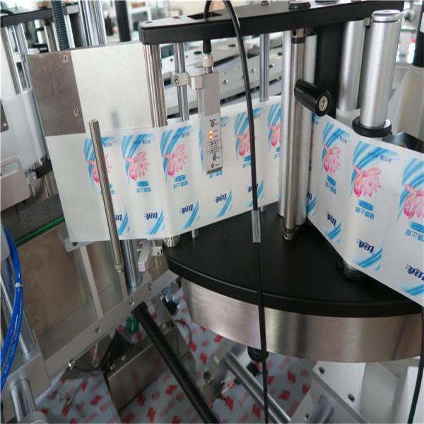Automatic Sticker Labeling Machine Single / Double Side Hexagon Round Bottle