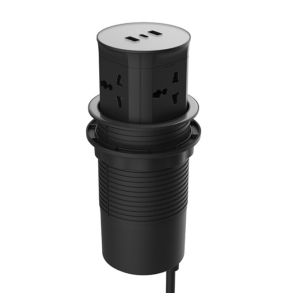 China Office/Commercial Desktop Pop Up Socket Power Outles On All Four Sides With US, EU,UK, CN,IT,FR...Power on sale