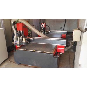 Aluminum Plastic Board Processing Engraving Machine Double Spindle Double System