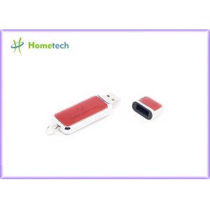 Promotional engravable Leather USB Flash Drive custom logo printing