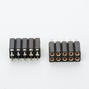 2.0MM Pitch 2x5P Female Round Pin Right Angle DIP Connector