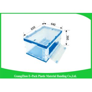 Stackable Collapsible Plastic Containers Convenience Transport 600 * 400 * 88mm