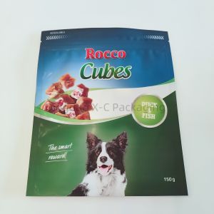 Pet Food 3 Side Seal Bags Colorful Compostable Sachet Packaging Moisture Proof