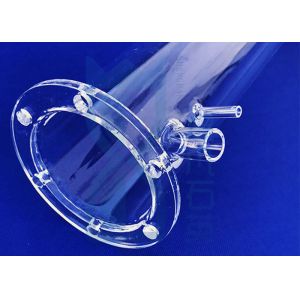 Fused Silica Quartz Glass Flange Ring Sio2 Translucent Frosted