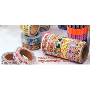 Colorful decorative masking washi paper tape custom printed DIY washi tape with
