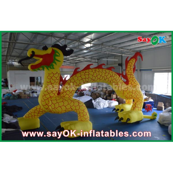 Halloween Inflatable Arch Logo Printing Dragon Shaped Inflatable Arch Archway 7 * 4m Custom Inflatable Arch