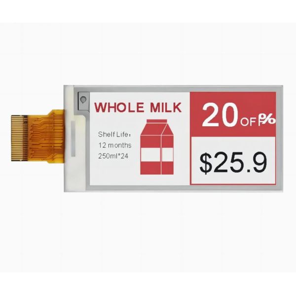 1.54 Inch Small E Ink Paper Display Flexible