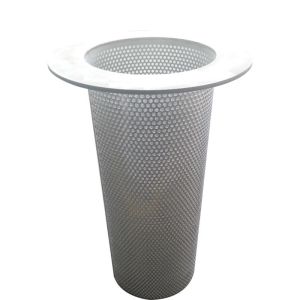 Punched Wire Mesh Filter Basket Water Filter Elements For Liquid Filtration
