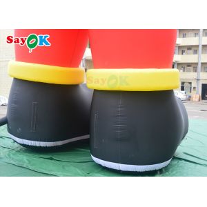 Large LED Inflatable Holiday Decorations 10m Santa Claus Blowups