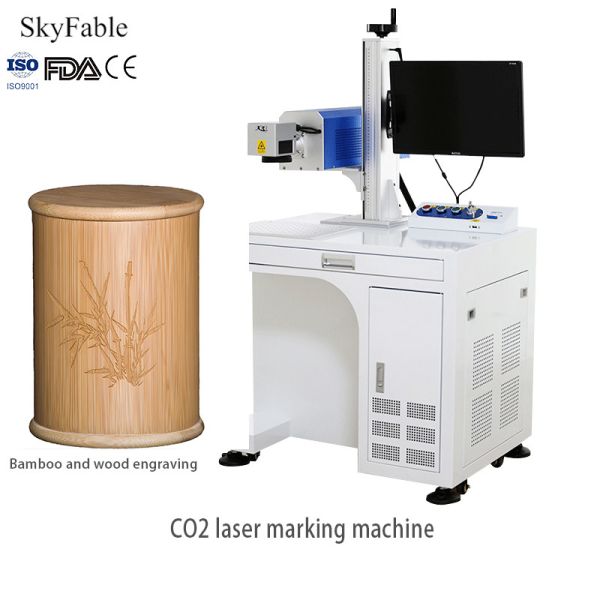 Permanent Laser Marking Engraving Machine For Leather Fabric Bamboo And Wood