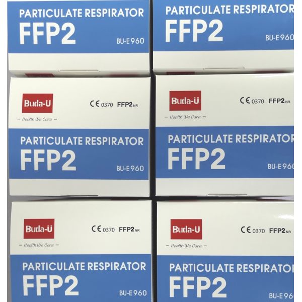 White Disposable Earloop Face Mask , 5 Layers FFP2 Protective Mask With Earloops