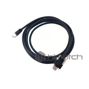 Industrial Gigabit Ethernet Cable RJ45 Plug 30 - 80V For Data Transmission