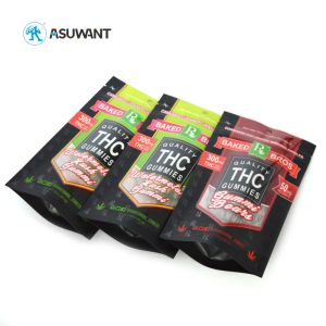 Custom Printed Smell Proof Zipper Bags MOPP PET PE Material For Weed Smoke Cigar