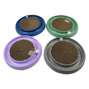 Circle Cat Scratcher Toy With Ball For Large Cats Tower Cardboard 0.565kg
