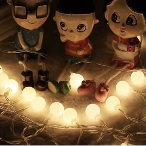 50/100 Leds Globe Ball String Lights Dimmable IP65 Fairy String Lights 8 Modes