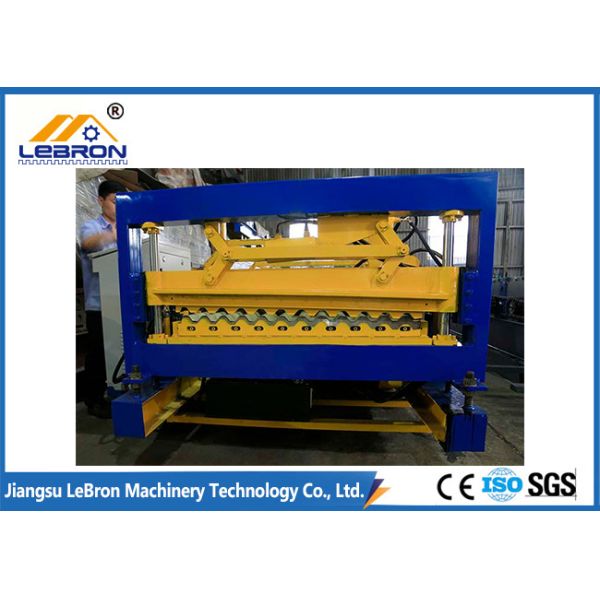 Coated Hard Chrome 550MPA Corrugated Sheet Roll Forming Machine Galvanized Steel