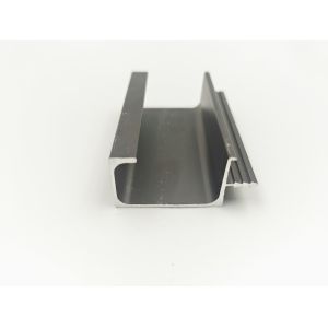 Custom aluminum G-shaped handle profiles are used for cabinet aluminum handle