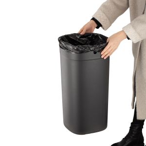 Stainless Steel Wormhole Series Household SS Rectangle Trash Bin Without Lid