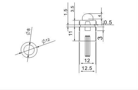 ws2801 diameter 12mm RGB LED pixels