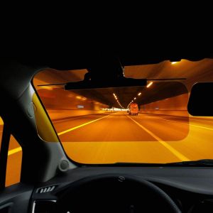 Night Car Sun Visor Day Driving , Anti Dazzle Sun Visor UV Filtering