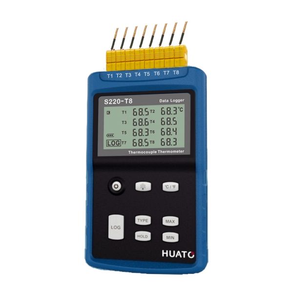 8 Channel Thermocouple Data Logger Temperature Recorder Industrial Application