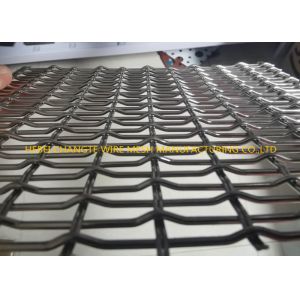 Black 8mm Wire Quarry Coal Pre Crimped Wire Mesh