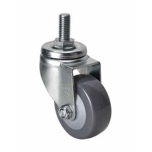 70kg Threaded Swivel PU Caster 2.5 Zinc Plated Customized for Your Specific Needs