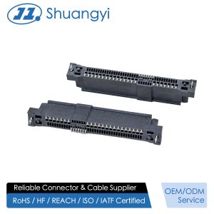 Wholesale SAS 29P Female Connector, SMT, Gold-Plated 30U&quot;, PCB Mount, High-Speed Signal and Power Transmission, RoHS &amp;HF Compliant from china suppliers