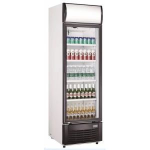 350L Upright Display Fridge , Auto Defrost Refrigerated Display Cooler