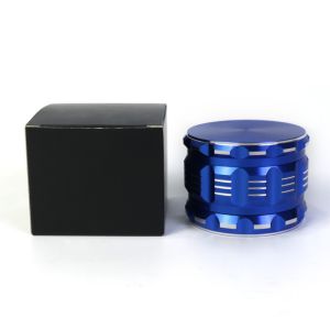 Customized Cnc Aluminum Parts Tobacco Spice Herb Grinder Blue Anodizing