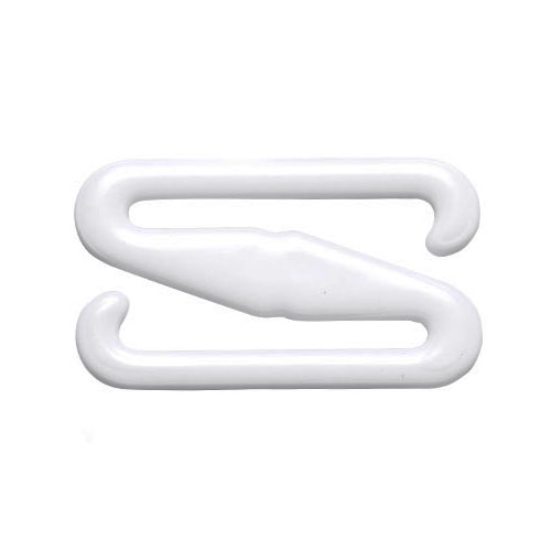 Oeko-Tex 100 Bra Strap Buckle , Nylon Coated Metal Bra Adjustable Hooks