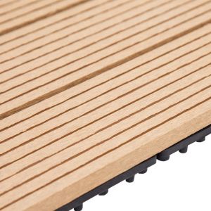 SGS 30x60cm Outdoor Interlocking Composite Patio Decking Tiles