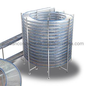Bread Cake Pizza Hamburger Cooling Spiral Tower Conveyor