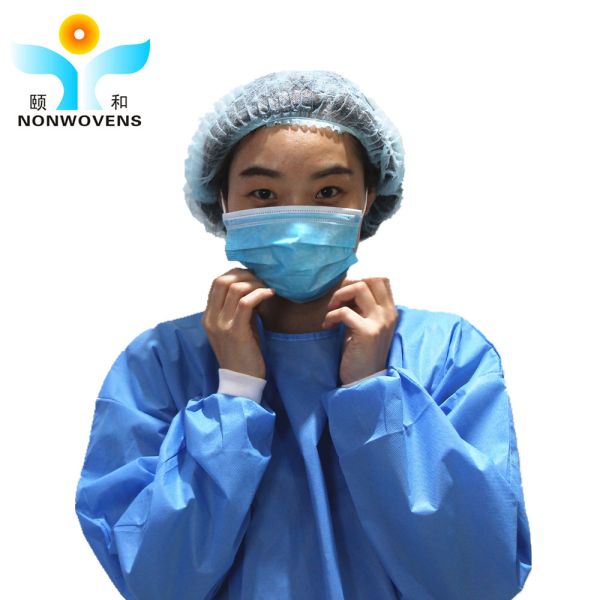 Sterile Medical Operating Room Gown With Elastic Knitted Cuff 30-50gsm For