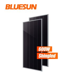 China Bluesun Solar Panel BSM600PMB6-60SDC 600W Bifacial Double Glass Shingled HJT Mono Solar Panel on sale