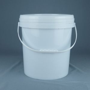 Stackable White Five Gallon Plastic Buckets for Customer Needs