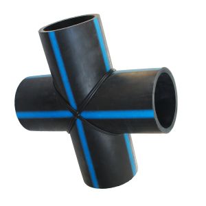 High-density polypropylene pipe PE FITTINGS equal cross