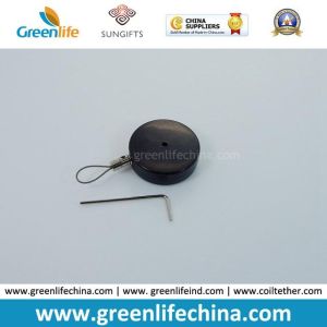 Retractable Pull Box Round Shape W/Rectangle Metal Sheet