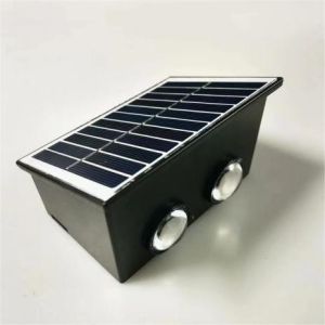 100lm UP Down Solar Outside Wall Lights Wall Mounting Colorful With Lithium