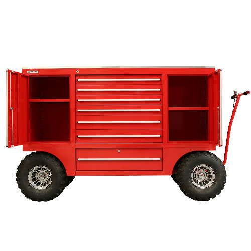 Heavy Duty Texture Grain Powder Spray Surface Treatment Mobile Tool Trolley with
