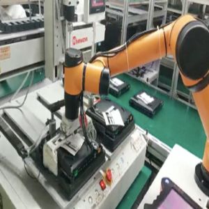 Collaborative Industrial Robot AUBO i3 With AGV For Material Handing As Cobot