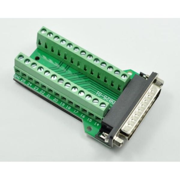 DB25-M2 Female 25Pin Plug Breakout To PCB Board Terminals Connectors Male /