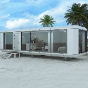 Mobile Living Room Prefabricated Steel Structure Building for Apple Cabin Tiny