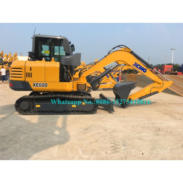 Yellow Color Heavy Digging Equipment , 6 Tonne Digger With Yanmer Engine XE60D