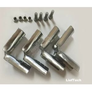 simple structure Chrome Plated Pipe Connectors Steel Tubing Fittings for 28mm