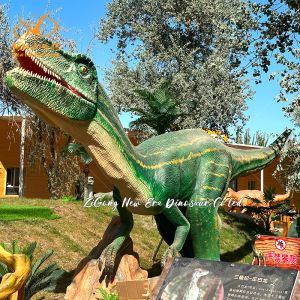Animatronic Velociraptor Dinosaur Model with Infrared Sensor Control